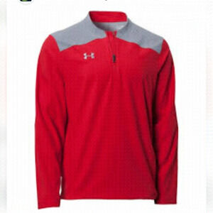 Not For Sale Baseball jacket, under armour  Long Sleeve red Jacket size  Medium
